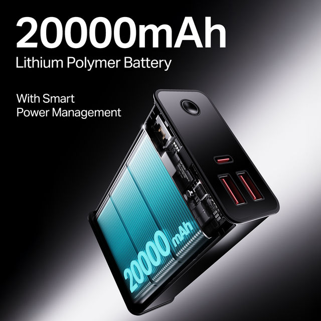 boAt 20000 mAh Power Bank w/ 2-Way 22.5W Fast Charging & Smart IC
