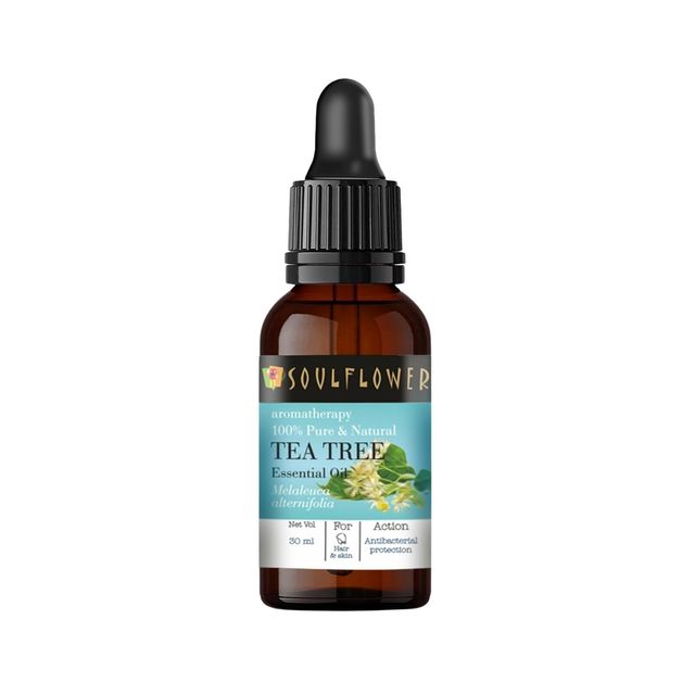 Soulflower Tea Tree Essential Oil For Dandruff Control
