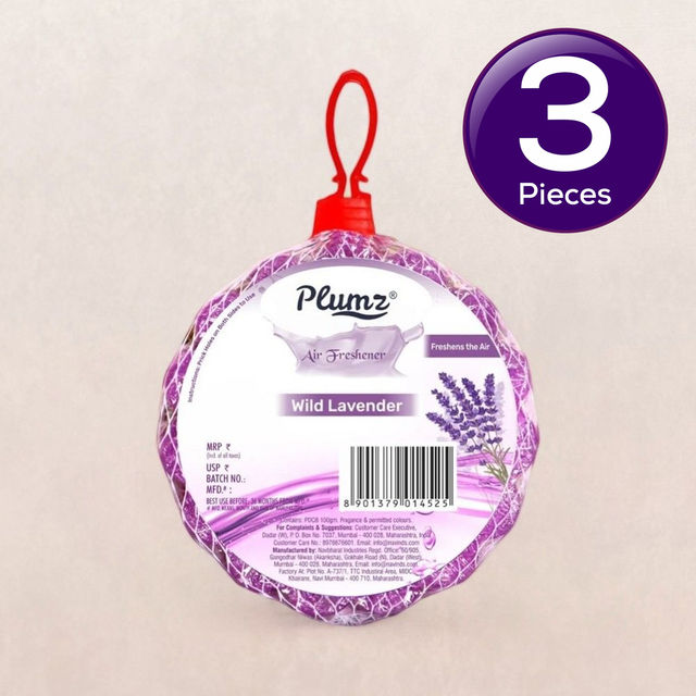 Plumz Premium Round Air Freshener Lavender (100g) 100 g Combo