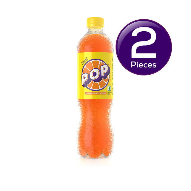 Bisleri Pop Added Orange Flavour Carbonated Water 600 ml Combo