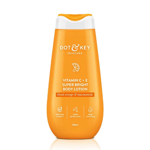 Dot & Key Vitamin C + E Super Bright Body Lotion for Deep Nourishing & Visibly Glowing Skin