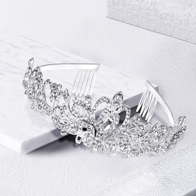 Shining Diva Fashion Crystal Tiara and Crown for Women Girls Kids