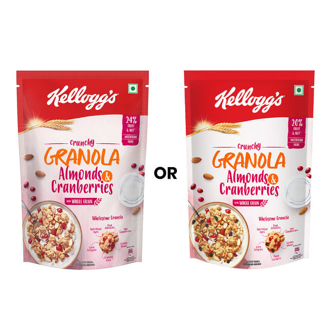 Kellogg's Almonds And Cranberries Granola 460 g Combo