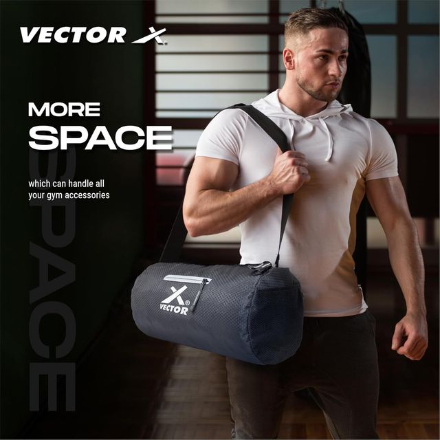 Vector X Unisex Textured Polyester 17 L Gym Bag - Buy at ₹140