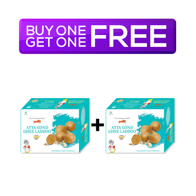 Daadis Atta Goond Laddu Pure Ghee 200 g Combo