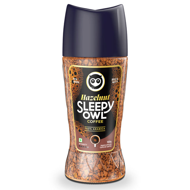 Sleepy Owl 100% Arabica Hazelnut Medium Roast Instant Coffee