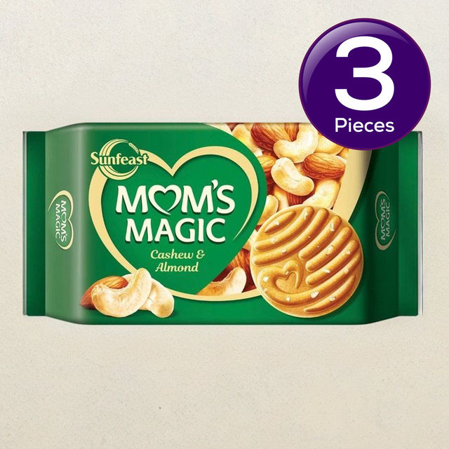 Sunfeast Mom's Magic Cashew & Almond Cookies Packet 560 g Combo