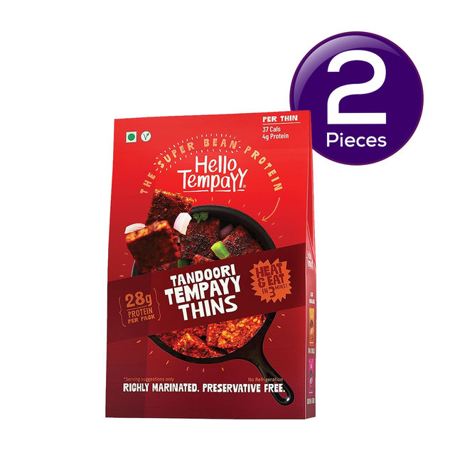 Hello Tempayy Tempeh Thins - Tandoori 150 g Combo