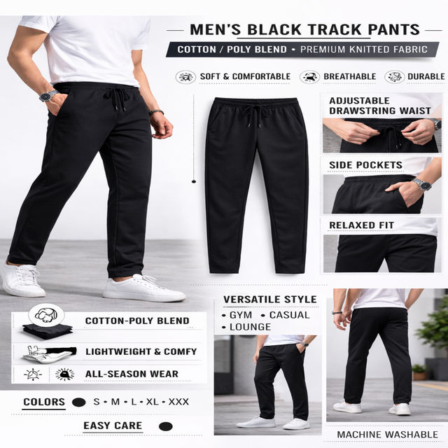 GCYX Men's Track Pant - Buy at ₹286 Online | Instant Delivery - Zepto