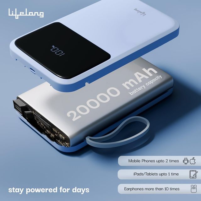 Lifelong ZenCharge 20000 mAh 22.5 W Compact PocketSize PowerBank 6