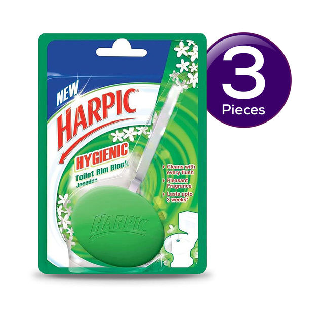 Harpic Toilet Rim Cleaner Blocks - Jasmine 26 g Combo