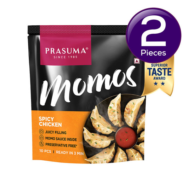 Prasuma Spicy Chicken Momos 10 pc Combo