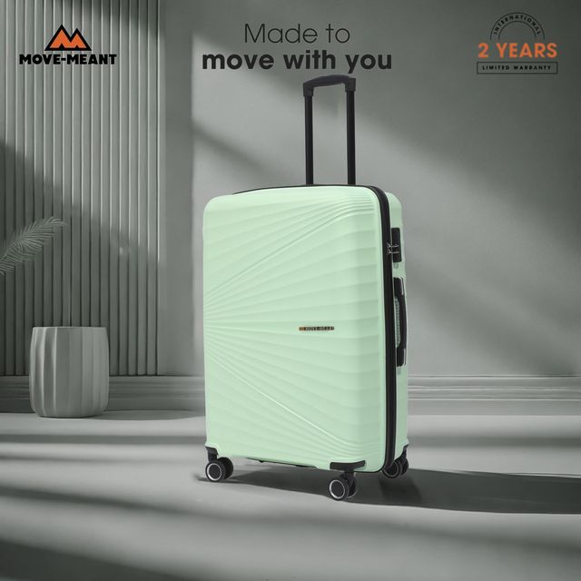 Move-Meant Travel Crew Medium Suitcase Green - Buy at ₹1803