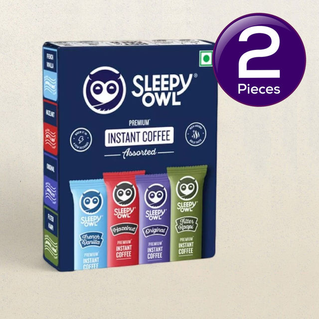 Sleepy Owl Premium Instant Coffee Sachets Travel Pack 10 pc Combo