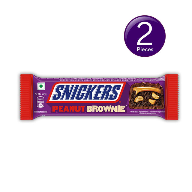 Snickers Filled with Brownie, Peanuts & Caramel Chocolate Bar Combo