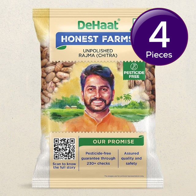 Dehaat Honest Farms Unpolished Rajma | Chitra 500 g Combo