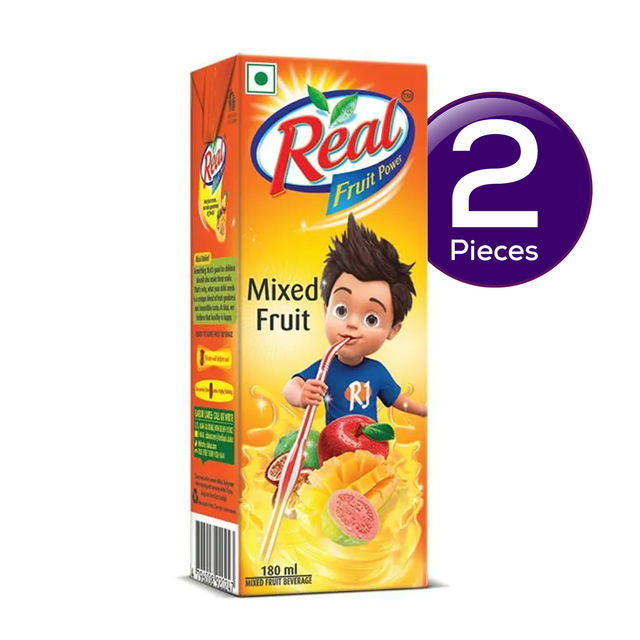 Real Mixed Fruit Juice Combo 180ml 180 ml X 2 Buy online at ₹34 near me