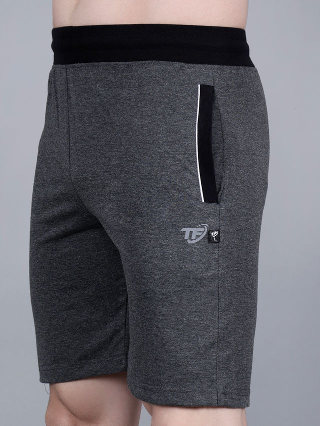 Tex-Fro Men's Solid Knee Length Sports & Regular Shorts with Side