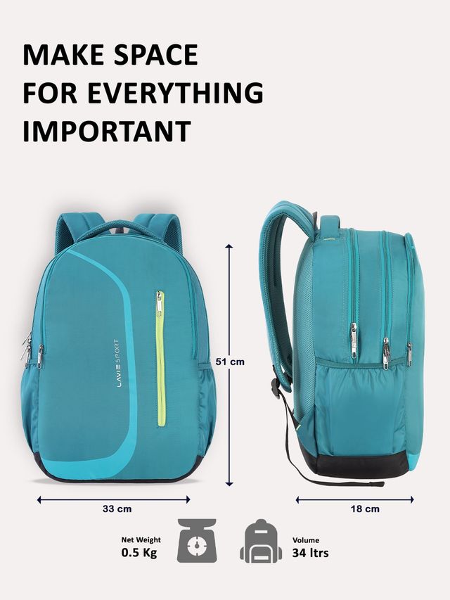 Lavie Sport Zolt X 34L Laptop Backpack For Men & Women - Buy at