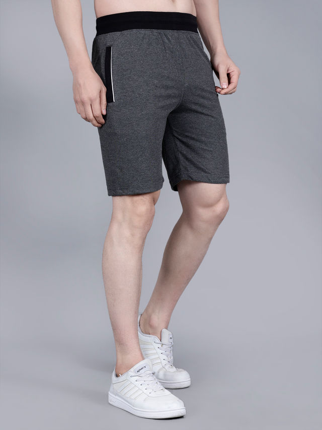 Tex-Fro Men's Solid Knee Length Sports & Regular Shorts with Side