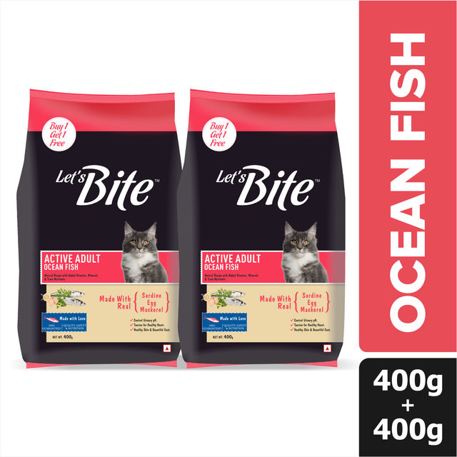 Let'S Bite Active Adult Dry Cat Food - Ocean Fish (Buy 1 Get 1 Free)