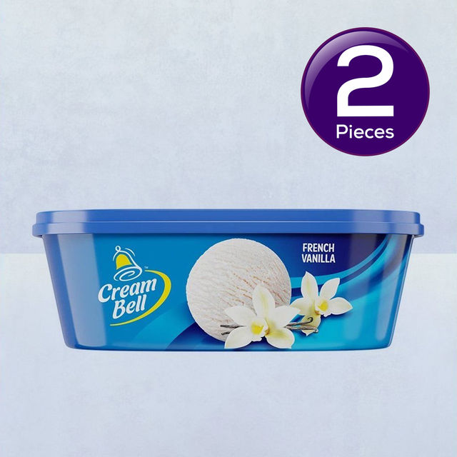 Cream Bell French Vanila Tub 750 ml Combo