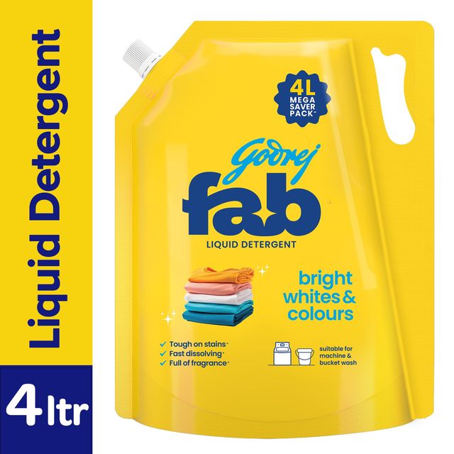 Godrej Fab Liquid Detergent Refill Pouch for Machine