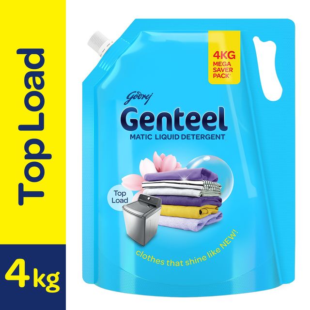 Genteel Liquid Detergent Refill Pouch - Top Load