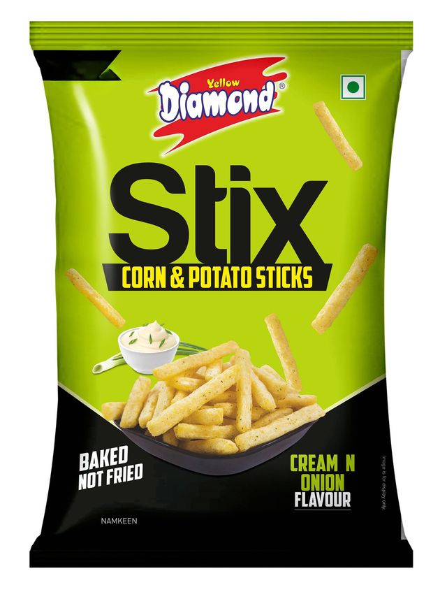 Yellow Diamond Cream & Onion Potato Stix