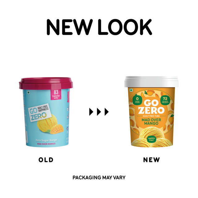 Go Zero Mad Over Mango Low Calorie Guilt Free Ice Cream Tub