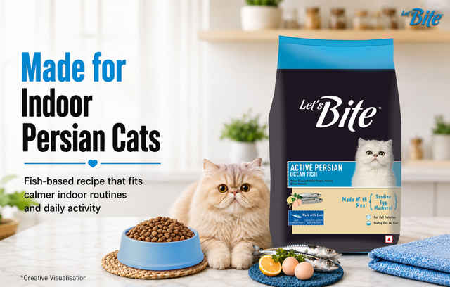 Let's Bite Active Persian Ocean Fish Dry Cat Food - Buy at ₹177