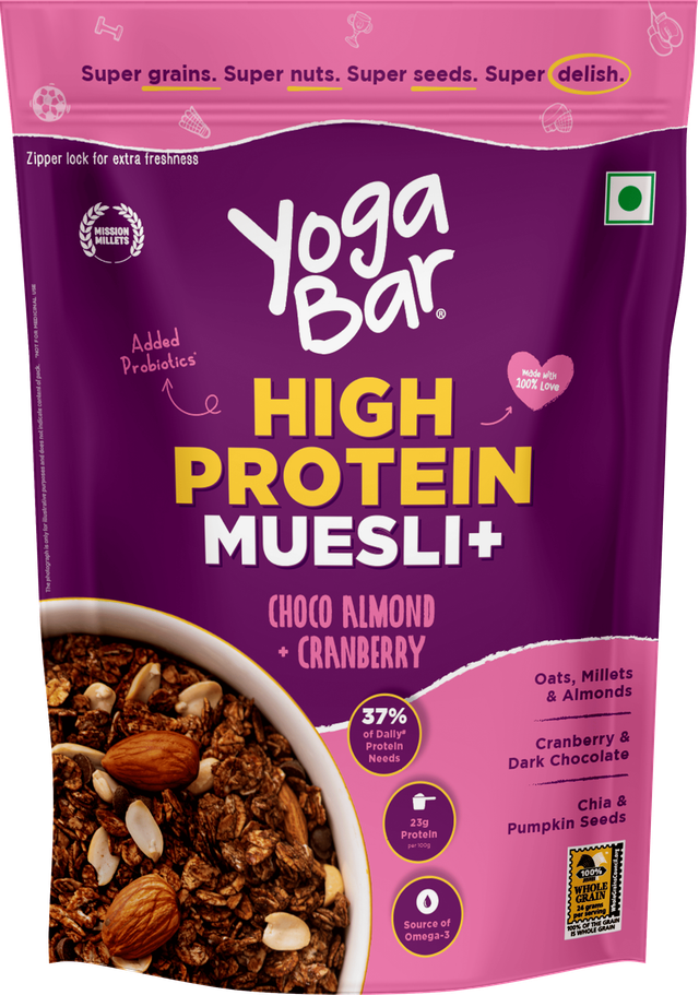 Yoga Bar High Protein Muesli (Choco Almond & Cranberry)