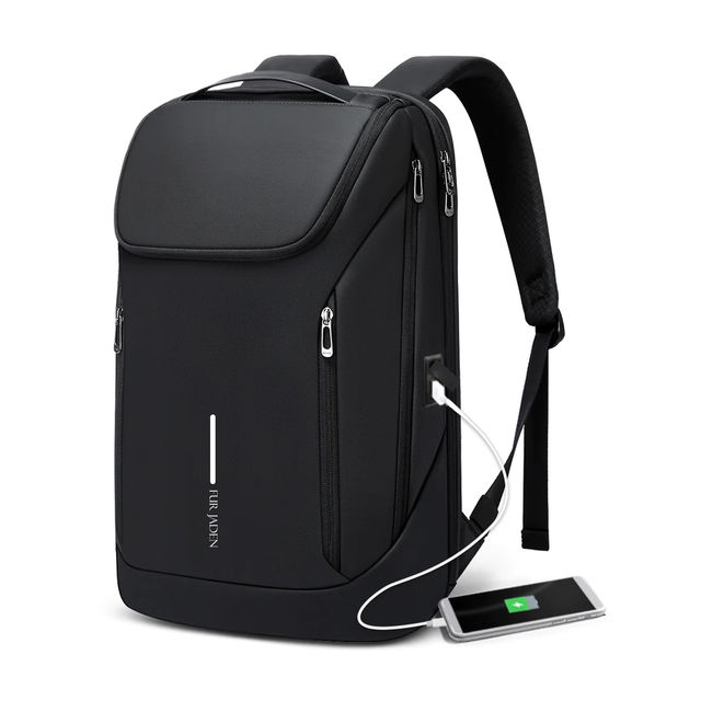 Fur Jaden Unisex Solid Artificial Leather 23 L Laptop Backpack