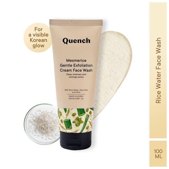 Quench Botanics Mesmerice Gentle Exfoliation Cream Face Wash Korean