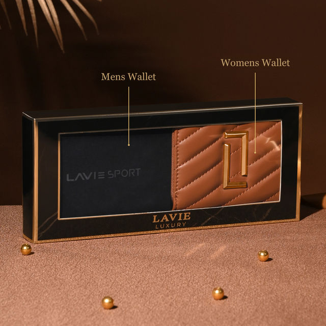 Lavie Women's and Men's Wallet Gift Set Box - Buy at ₹1279 Online