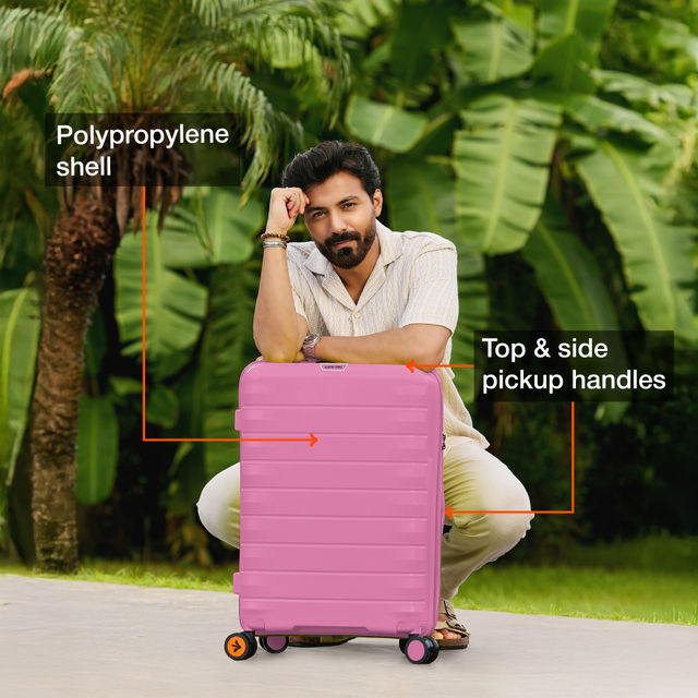 Nasher Miles Vienna Check-In Hardside Polypropylene 24 Inch-65 cm