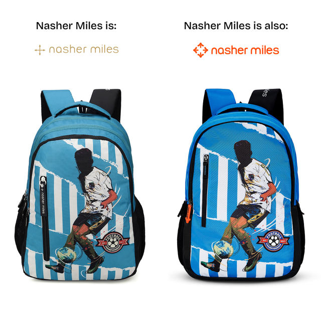 Nasher Miles Football Club Backpack- Unisex- 3 Compartment College