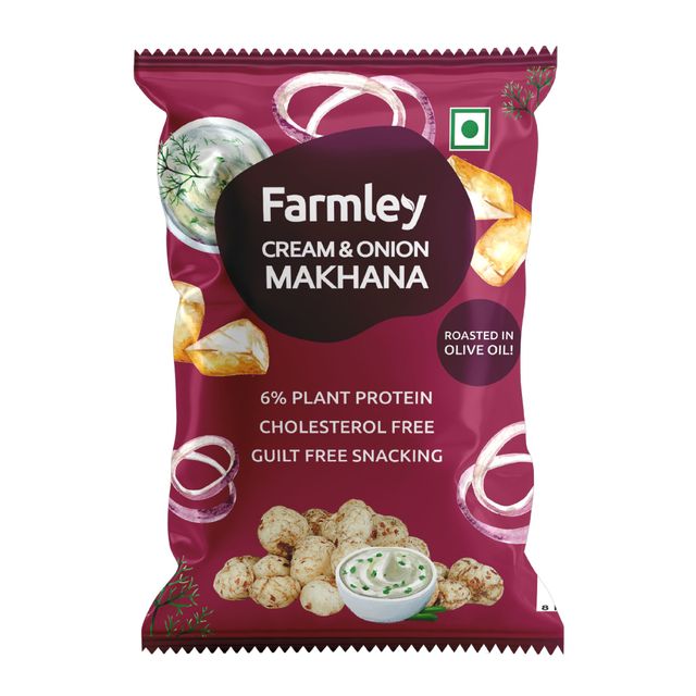 Farmley Cream And Onion Makhana | Roasted In Olive Oil