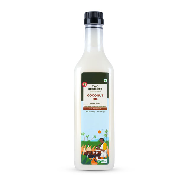 Two Brothers Woodpressed Coconut Oil Single-filtered | Plastic bottle