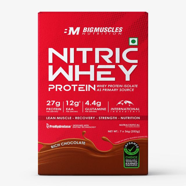 Bigmuscles Nutrition Nitric Whey Travel Pack (7 Servings)
