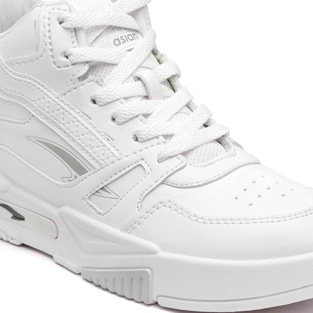 アベニュー　Avenue ホワイト　デジカモ Asian Men s Mexico-11 Full White Hightop Sneakers - Buy at ₹899