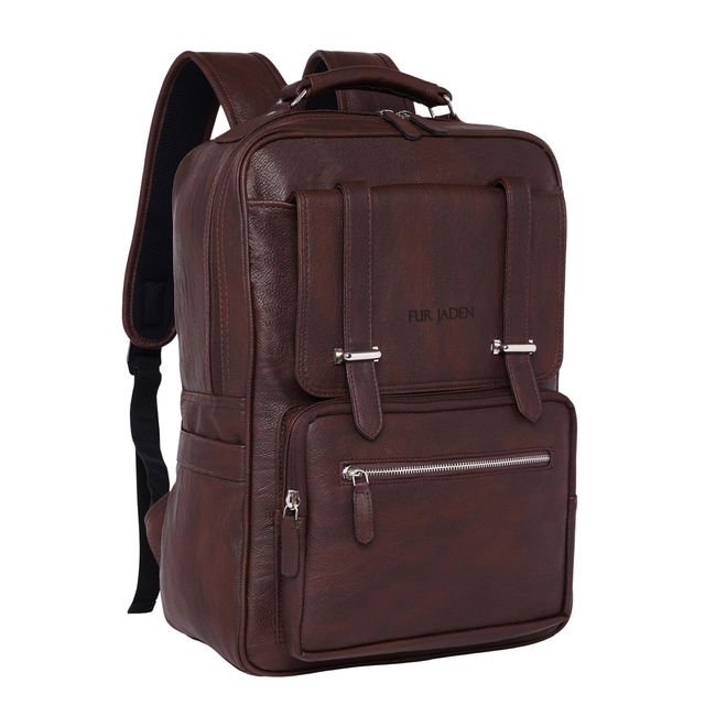 Fur Jaden Unisex Vegan Leather 15.6 Inch 19L Laptop Bag - Buy at