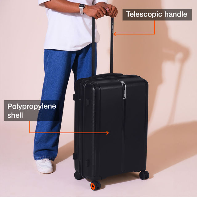 Nasher Miles The Line Check-In Hard Sided Polypropylene- 28 Inch