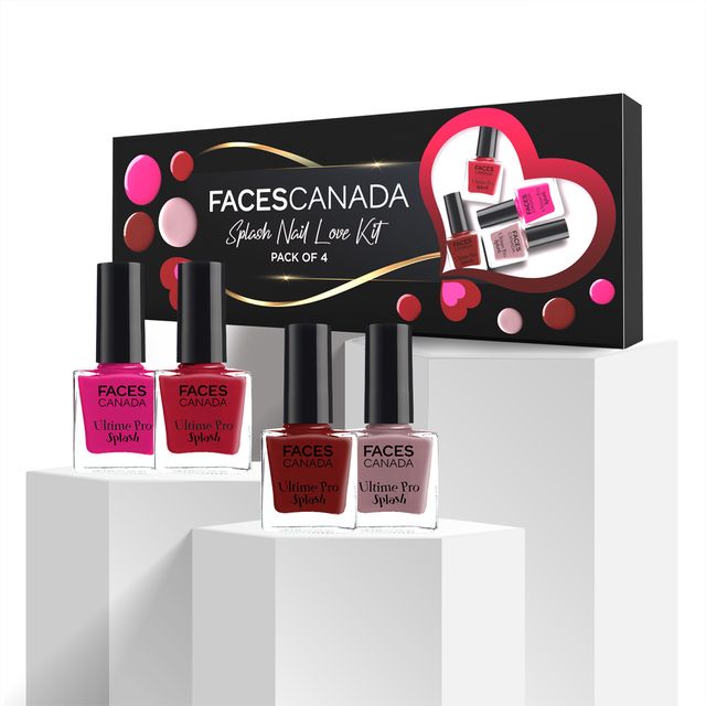 Faces Canada Splash Nail Love Kit Nail Polish Valentines Day Gift Set