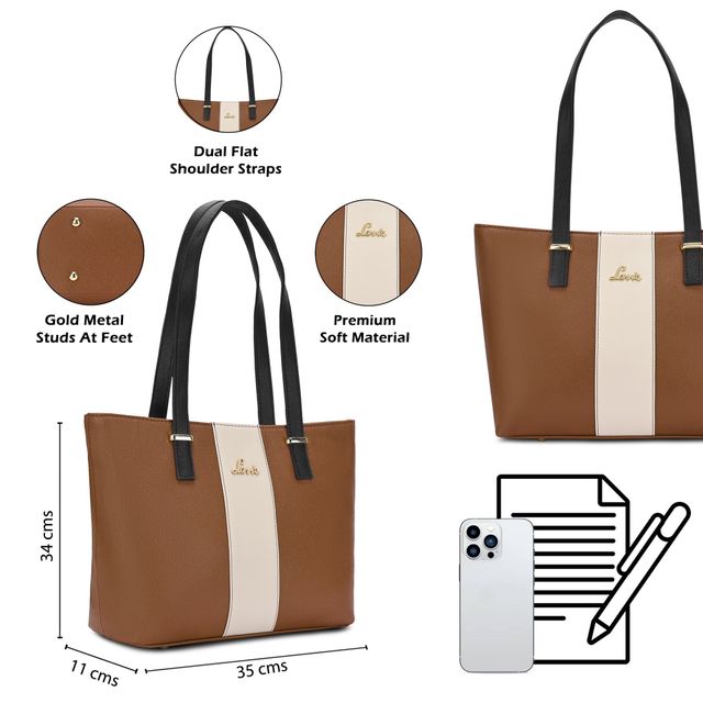Lavie Women's Kara Colourblock Tote Handbag - Buy at ₹1212 Online
