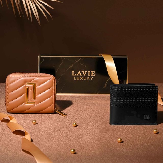 Lavie Women's and Men's Wallet Gift Set Box - Buy at ₹1279 Online