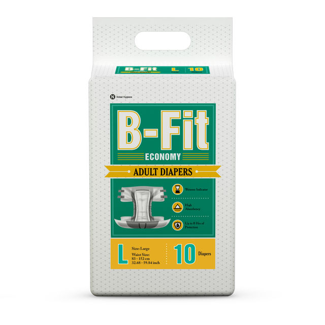 B-Fit Economy Adult Tapes Diapers (L, 32.68-59.84")