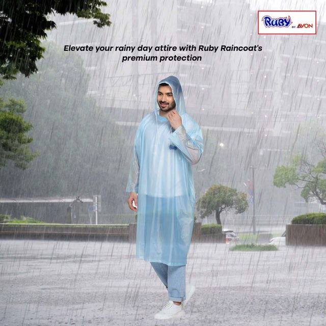 Fendo Disposable Free Size Unisex White Poncho - Buy at ₹119