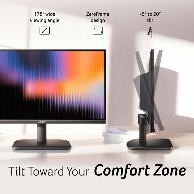 Acer EK220Q J0 21.5 Inch Full HD VA Monitor 120Hz 1ms VRB