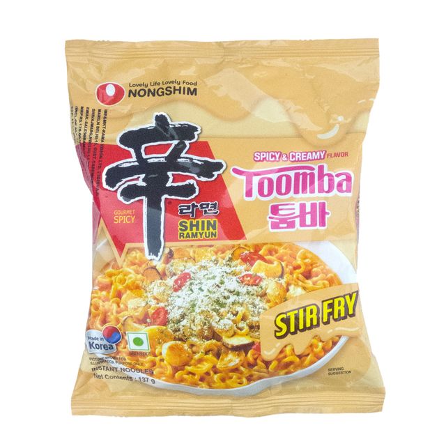 Nongshim Shin Ramyun Stir fry Toomba - Spicy and Creamy Flavour